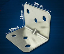 20 Pieces 28x28x36mm Stainless Steel Right Angle Corner Bracket Thinckness 1mm 2024 - buy cheap