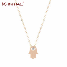 Kinitial Tiny Hand of Fatima Pendant Necklace Gold Silver Color Unisex Women/Men Jewelry Fashion Hamsa Hand Necklaces Wholesale 2024 - buy cheap