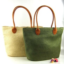 Sen female shoulder beach rattan woven bag retro fashion handmade grass woven bag paper bag handbag bag 2024 - buy cheap