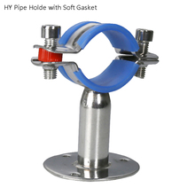 1/2" - 4" H=50mm Stainless Steel ss304 Pipe Hanger Soft Gasket with Pallet Clamp  Supporter Clip Tray 2024 - buy cheap