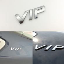 1Pcs 3D Chrome Sliver Gold Metal VIP Car Sticker Side Fender Rear Trunk Emblem Badge Decal Auto Car Styling Accessories 2024 - buy cheap