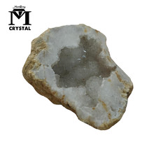 Natural agate geode crystal hole Mineral specimen contains clean crystal clusters of very beautiful quartz stones and crystals 2024 - buy cheap