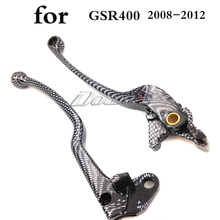 shipping motorcycle parts Carbon Brake Clutch Hand Levers for Suzuki GSR400 GSR 400 2008-2012 2024 - buy cheap