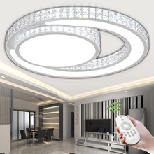 Ring Crystal Acrylic LED Ceiling Light Living room bedroom dining room home& business Dimming ceiling lamp Lighting fixture 2024 - buy cheap