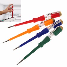 Screw Driver Hand Tools Test Pen Portable Flat Screwdriver Electric Tool Utility Light Device LED Voltage Tester Colorful Hot 2024 - buy cheap