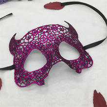 1pcs Purple Hot Stamping Fixed Shape Ladies Sexy Lace Masquerade Mask for Carnival Halloween Prom Half Face Ball Party Masks #10 2024 - buy cheap