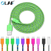 Olaf-Cable Micro USB de carga rápida, Cable de sincronización de datos para Samsung, Huawei, Xiaomi, LG, teléfono móvil Android, 1M/2M/3M 2024 - compra barato