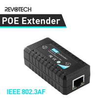 10/100Mbps 1 Port POE Extender with IEEE 802.3af Standard Input / Output for IP Camera Extend 100 meters for POE range 2024 - buy cheap