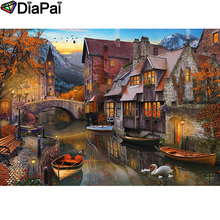 DIAPAI 5D DIY Diamond Painting 100% Full Square/Round Drill "House landscape" Diamond Embroidery Cross Stitch 3D Decor A23118 2024 - buy cheap