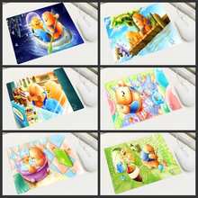 XGZ Cute Mouse Pad Cloth Bear Cartoon Wallpaper Russia Free Shipping Game Player Laptop Tablet Office Computer MousePad Mats 2024 - buy cheap