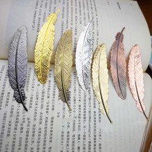 Metal Feather Bookmark Chinese Style Vintage Page Nice Cool Book Markers School Supplies Creative Party Wedding Gifts 2024 - buy cheap