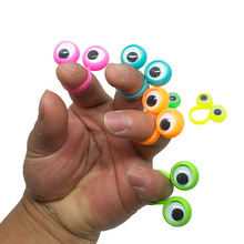 200 шт./лот креативное кольцо из смолы с большими глазами для вечерние, игрушки для уменьшения давления на пальцы, мультяшное кольцо для женщин и мужчин, подарок R00036 2024 - купить недорого