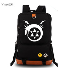 Fullmetal Alchemist Printing Book Bags Best Students Backpacks Luminous Rucksack Backpack Laptop Computer Shoulder Bags 2024 - buy cheap