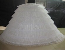 Vestido de novia de 6 aros para mujer adulta, blanco superhinchable tutú, grande, largo, 120cm 2024 - compra barato