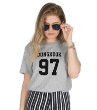 Jungkook 97 Women tshirt Casual Cotton Hipster Funny t-shirt For Lady Yong Girl Top Tee Drop Ship ZY-121 2024 - buy cheap