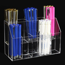 10 Grid Pen Shelf Transparent Lipstick Clear Acrylic Display Stand Cosmetic Storage Box Makeup Box Organizer Storrage Casex 2024 - buy cheap
