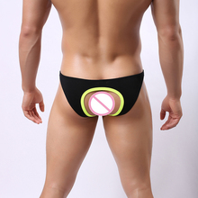 2017 Fashion Men Sexy Seamless Open Back Funny Briefs Underwear Gay Male Funny Backless Jockstrap Lingerie Size M L XL 2024 - buy cheap