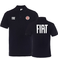 MaleBrand модная мужская Повседневная рубашка поло Fiat с коротким рукавом мужские топы размера плюс 3XL 2024 - купить недорого