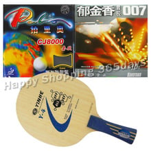 Original Pro Table Tennis Combo Racket Galaxy Yinhe Y-4 with Palio CJ8000 2-Side Loop and Kokutaku 007-II Long Shakehand FL 2024 - buy cheap