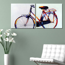 Bicycle Painting Direct From Artist Hand painted Modern Abstract Oil Painting On Canvas Wall Art  Decoration No Framed CT009 2024 - buy cheap