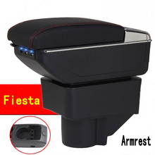 Arm Rest For Fiesta Armrest Box Center console Central Armrest Storage Box cup holder ashtray modification accessories 2024 - buy cheap