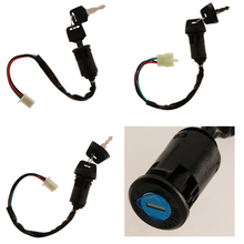 Interruptor de encendido Universal para motocicleta, accesorios de 3 tipos de 13,7 pulgadas, 4 cables, 2 llaves, para Yamaha, ATV, Honda, Suzuki, 1 Juego 2024 - compra barato