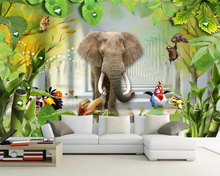Beibehang-papel tapiz personalizado de dibujos animados en 3D, murales para habitación de niños, hermoso paisaje 3D, mural para decoración del hogar 2024 - compra barato