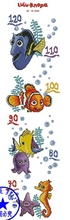 Amishop Top Quality Lovely Counted Cross Stitch Kit Height Chart Measure Finding Nemo Fish Fishes Sea Submarine World My Rain 2024 - buy cheap