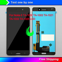 5,5 "Оригинальный ЖК-дисплей для Nokia 6 TA-1000 TA-1003 TA-1021 TA-1033, дисплей с сенсорным экраном и дигитайзером в сборе для NOKIA 6, дисплей 2024 - купить недорого