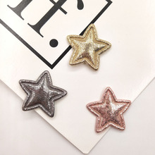 100pcs 2.5cm Shiny Paillette Star Padded Patches Appliques For Clothes Sewing Supplies DIY Hair Bow Decoration 2024 - buy cheap