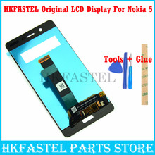 100% новый hkfatel для Nokia 5 Nokia5 N5 TA-1008 TA-1030 TA-1024 Оригинальный ЖК-дисплей с сенсорным экраном для мобильного телефона 2024 - купить недорого