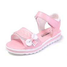 Children's shoes sandals PU leather girls summer sandal hollow out kids fashion sneakers quality princess bow sandals size 27-38 2024 - buy cheap