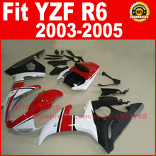 Kit de carenados de fábrica para motocicleta de carretera/carreras, para YAMAHA R6 2003 2004 2005 YZF R6 03 04 05, carenado rojo y blanco 2024 - compra barato