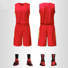 New DIY kids men team basketball uniforms blank boy throwback college training set breathable adult basketball jersey suit print 2024 - buy cheap