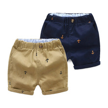 Children's Shorts 2019 Summer New Korean Cotton Anchor  Clothing 2-7y Boys Five Pants Casual Pants Sports Clothes Kid Outwear 2024 - buy cheap