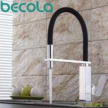 becola new design brass kitchen faucet Pull Out Down Sink Faucet 360 Swivel Kitchen Mixer Tap B-9204 2024 - buy cheap