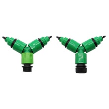 3-ways Hose Quick Connector Agriculture tools Garden Irrigation Y-Type Splitter Greenhouse Watering Adapter 1 set 2024 - buy cheap