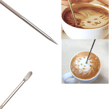 1000pcs Azeroin Useful Stainless Steel Barista Cappuccino Latte Espresso Coffee Decorating Pen Art Household Kitchen Cafe Tool 2024 - buy cheap