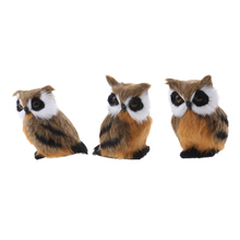 3pcs Mini Simulation Owl Animal Home Decoration Simulation Artificial Owl 2024 - buy cheap