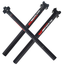 Mountain bike mi. xim, bicicleta de liga metálica, tubo de assento para bicicleta, 30.8/27.2*450mm, preto e vermelho, alumínio 2024 - compre barato