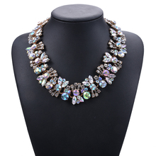 Multicolor Crystal Large Collar Choker Necklace Women Fashion Jewelry Boho Statement Big Bib Chokers Necklaces Indian Necklace 2024 - buy cheap