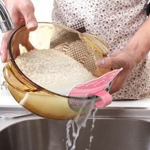 Peneira de grãos de arroz e ervilhas, produto durável para limpar o rosto, utensílio de limpeza, clipes de cozinha, 1 peça 2024 - compre barato