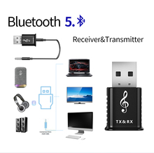 Bluetooth-compatível 5.0 receptor de áudio transmissor mini 3.5mm aux transmissor estéreo para o adaptador sem fio do computador da tevê do carro 2024 - compre barato