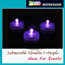 China Wholesale 120pcs Purple Color Single Submersible led Floralyte For Party Decoration 2024 - buy cheap