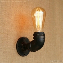 Lámpara con diseño de tubería Edison de hierro estilo Loft, aplique de pared RH Retro, accesorios de iluminación para el hogar, iluminación Industrial Vintage 2024 - compra barato