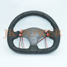 JK Universal High Quality 320MM PU Leather Classic Sport Racing Steering Wheel 2024 - buy cheap