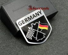 1 PCS GERMANY Flag 3D  Aluminum Badges Emblem car sticker 50mm*50mm good quality  car-styling 2024 - buy cheap