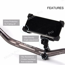 3.5-5.5 inch Universal Motorcycle Mobile Phone Holder GPS Navigation Bracket Motorbike R1200GS Adventure S1000RR F800GS BALCK 2024 - buy cheap