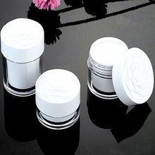 20pcs/lot 15g 30g 50g Cosmetic Empty Jar Pot Eyeshadow Makeup Face Cream Container Acrylic Cream Jar Rose Cap Lid Cream Bottle 2024 - buy cheap