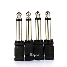 4PCS 6.35mm 1/4" Male to 3.5mm 1/8" Female Audio Adapter 6.35 to 3.5 mm Jack Stereo Converter For Headphone Microphone Connector 2024 - buy cheap